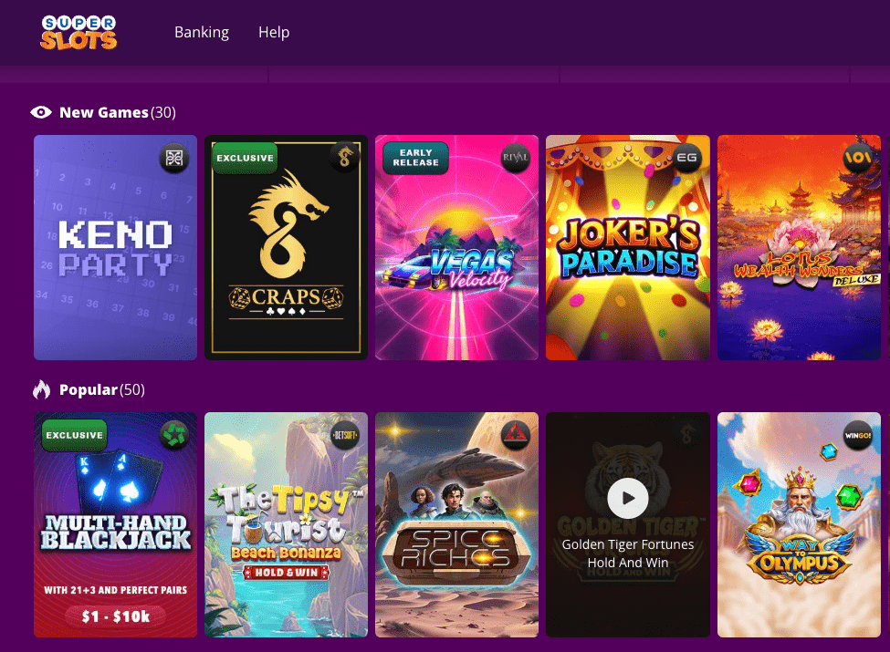Superslots Games